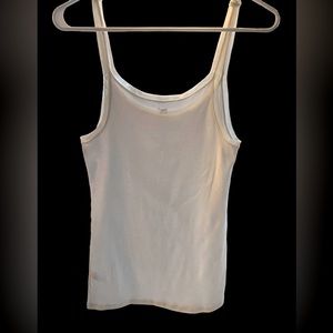 GAP white mesh strap everyday tank top